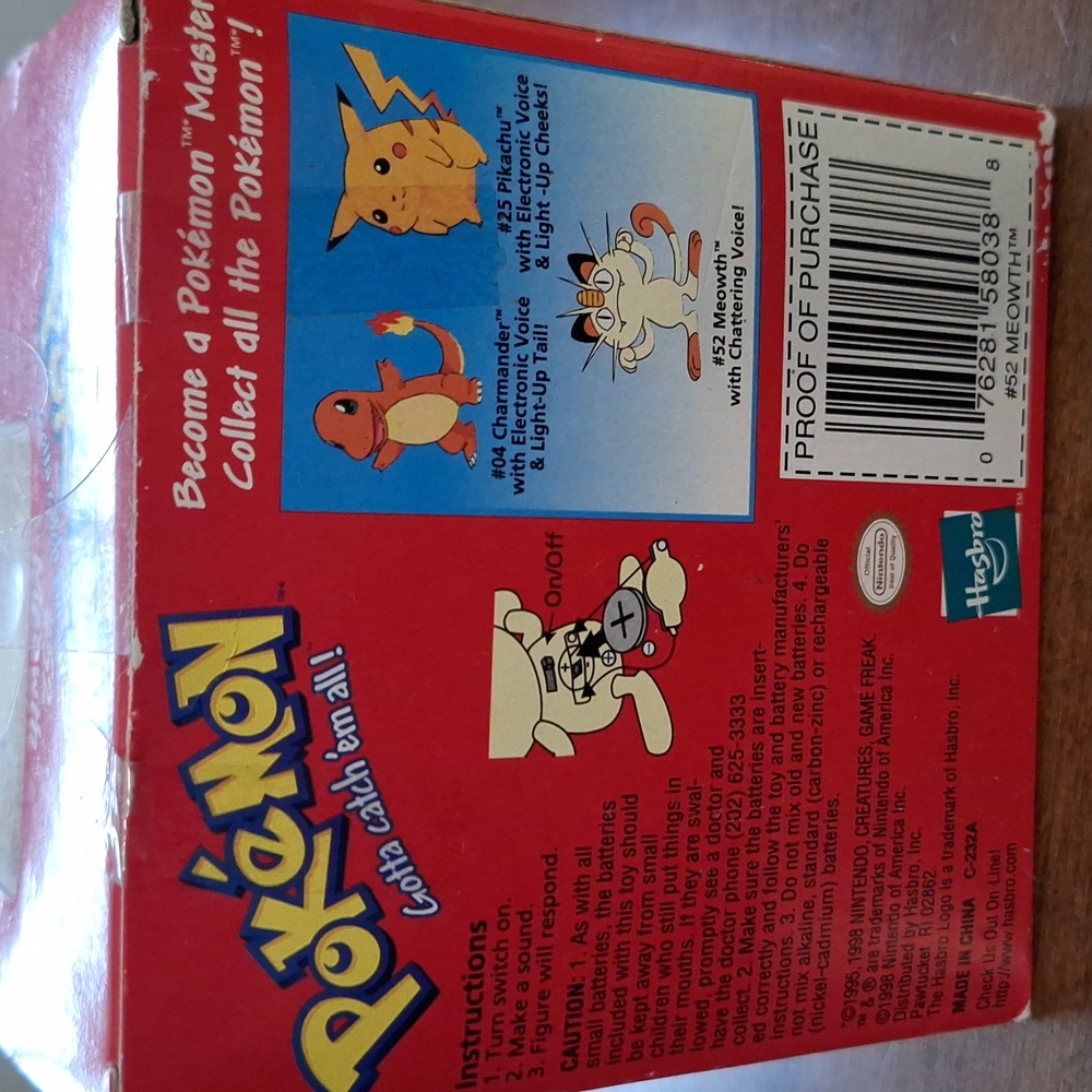 Pokemon Meowth Interactive Toy with Red and Yellow Packaging - Picture 2 of 4